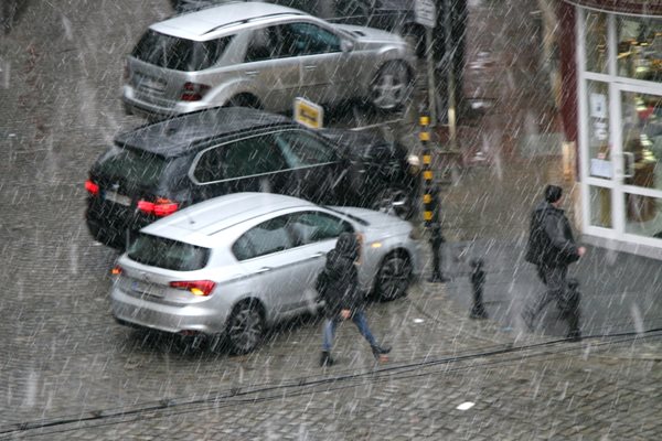 Пловдивчани видяха снежинки за пръв път през 2020 г. 