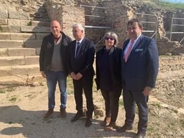 Министър Шишков провери реставрацията на античния град Хераклея Синтика край Петрич
