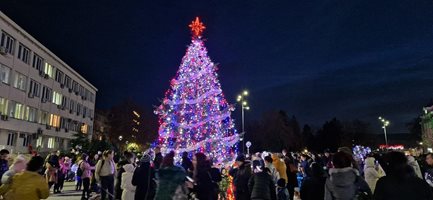 Градската коледна елха в Търговище грейва на Никулден