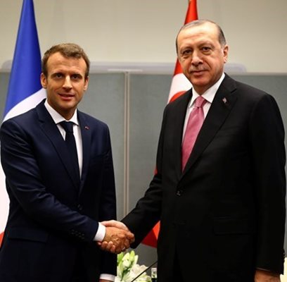 Турският президент Реджеп Тайип Ердоган ще посети Франция на 5 януари по покана на френския си колега Еманюел Макрон. Снимка РОЙТЕРС