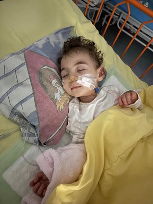 Малкото ангелче се възстановява, сега лекари се борят за болното й краче