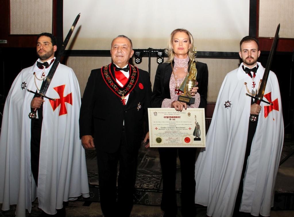 Стефка Костадинова с авторитетния приз "Рицар на годината"