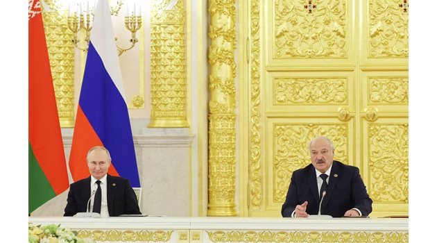 Владимир Путин и Александър Лукашенко СНИМКА: Ройтерс