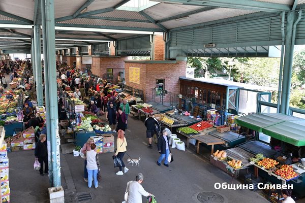 От 7 октомври т.г. централният общински пазар в Сливен ще бъде под видеонаблюдение. 
Снимка: Община Сливен