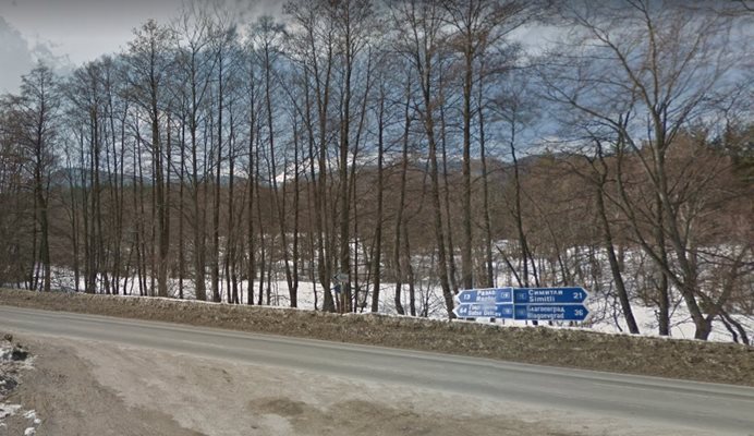 Пътят Симитли - Банско СНИМКА: Google Street View
