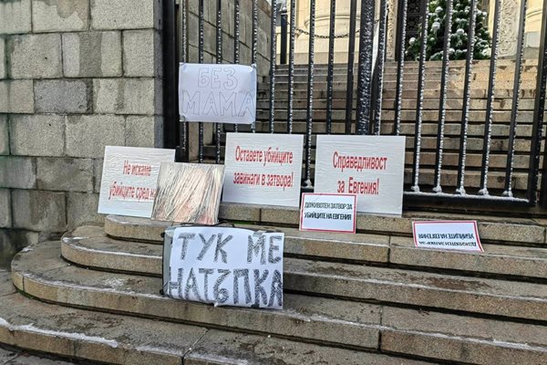 Протест пред Съдебната палата
СНИМКА: Румяна Игнатова