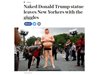 Статуи на голия Доналд Тръмп осъмнаха из цяла Америка (Видео)