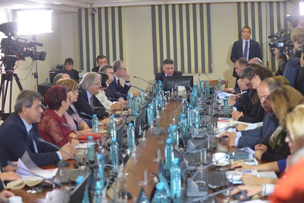 Започна заседанието на ВСС за прегласуване на кандидатурата на Иван Гешев СНИМКА: Йордан Симеонов