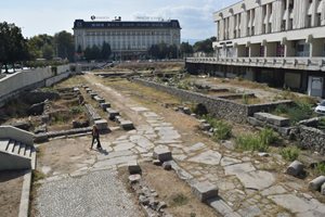 Висящи градини освежават антиките в центъра на Пловдив