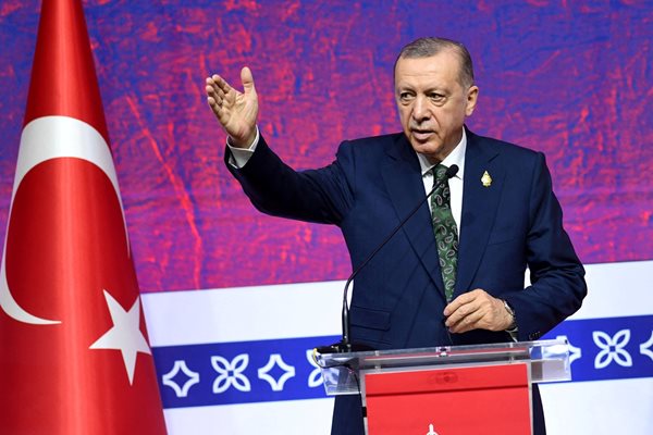 Турският президент Реджеп Ердоган СНИМКА: ADITYA PRADANA PUTRA/G20 Media Center/Handout via REUTERS