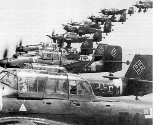 Германската авиация е използвана като мощно оръжие по време на Втората световна война