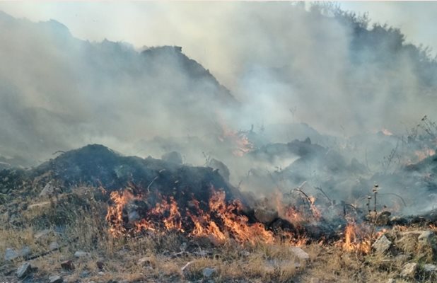 Пожарът в Свиленградско обхвана площ над 100 000 декара Снимка: Фейсбук/ Иван Иванов