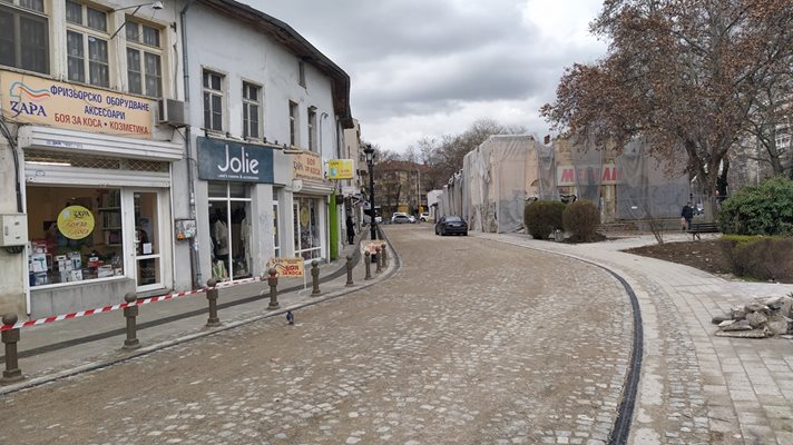 Павираната улица "Христо Г. Данов" в Пловдив.