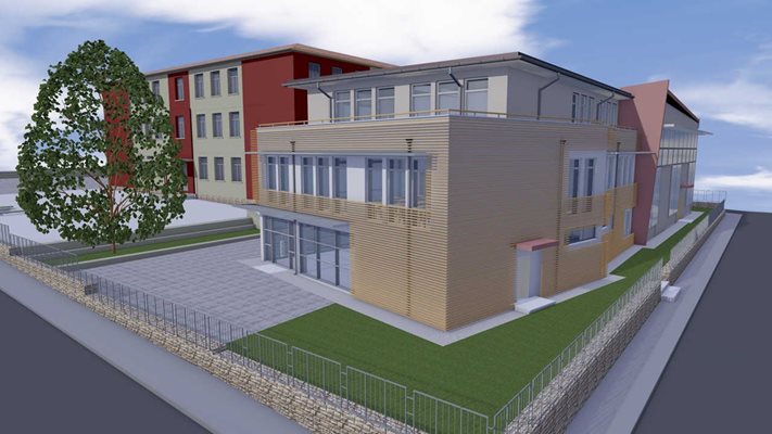 Така ще изглежда един от новите учебни корпуси, които Община Бургас има намерение да изгради.