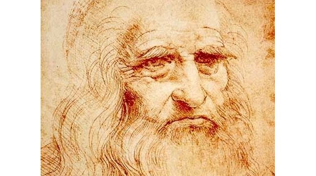 Автопортретът на Леонардо да Винчи е нарисуван от

него, когато бил 63-годишен