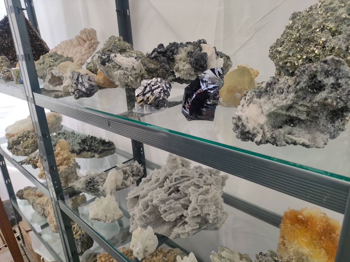 Колекционери изложиха редки кристали и искрящи камъни в Мадан