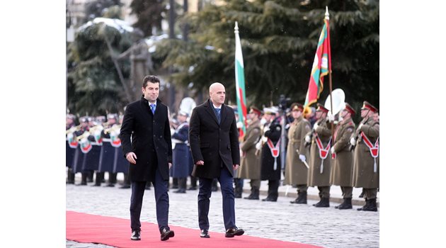 Премиерът Кирил Петков и министър-председателят на Република Северна Македония Димитър Ковачевски в София тази година.