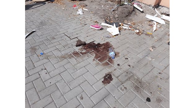 Мястото на инцидента на ул. "Бригадирска" в Дупница.