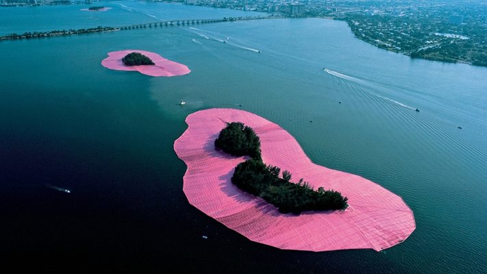 Острови край Флорида бяха розови за малко