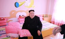 Ким Чен Ун в новопостроен дом за сираци в Пхенян