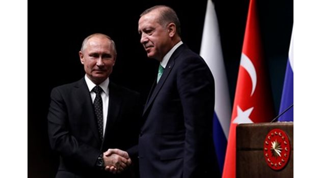 Путин и Ердоган Снимка: Ройтерс/Архив