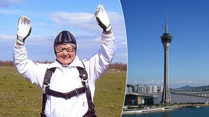 82-годишната баба Пенка:
Скачам от 333-метрова кула