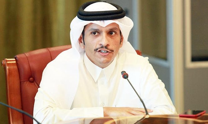 Катарският външен министър шейх Мохамед бин Абдулрахман Ал Тани Снимка: Ройтерс