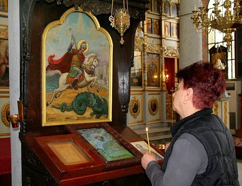 Иконата на свети Георги е сред реликвите на пловдивската църква.