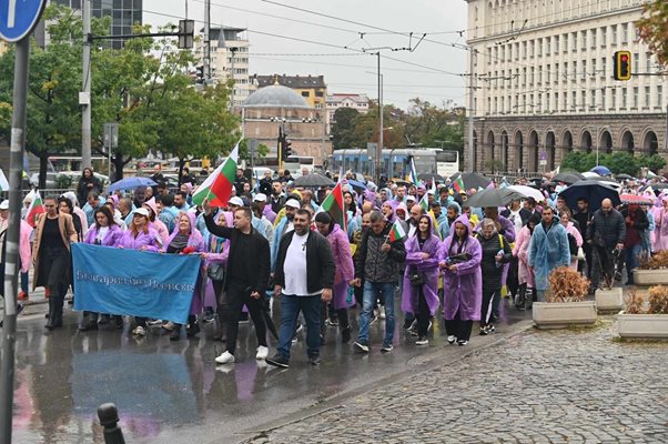 Протеста на симпатизантите на Джейхан Ибрямов Снимка: Георги Палейков