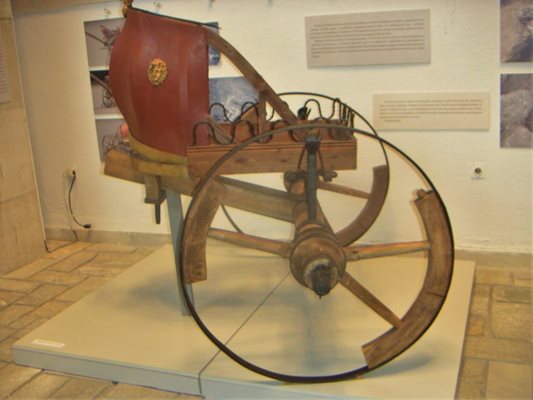 Копие на колесницата в разградския музей