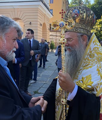 Вежди Рашидов се видя с митрополит Николай на празника на Пловдив