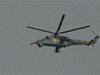 Военен вертолет гаси пожара край Харманли