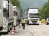 15 км опашка от камиони на „Дунав мост” при Русе