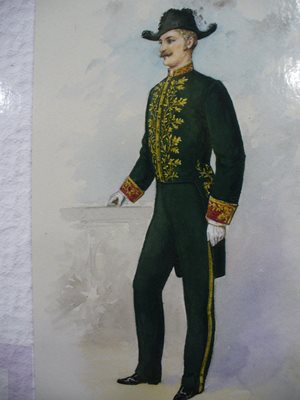 Така са изглеждали официалните униформи на първите български дипломати.  СНИМКА: ДЪРЖАВНА АГЕНЦИЯ “АРХИВИ”