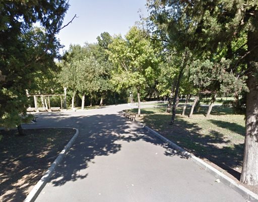 Парк "Езеро", където са открити останките на мъжа СНИМКА: Google Street View