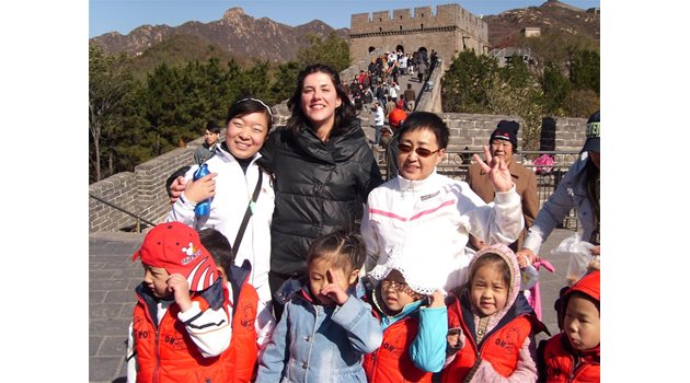 ТУРИСТ: Евгения стигна чак до Великата китайска стена, но сега няма време за пътувания заради работата и детето. 