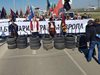 Патриотите затвориха „Капитан Андреево“, няма да пропускат автобуси от Турция