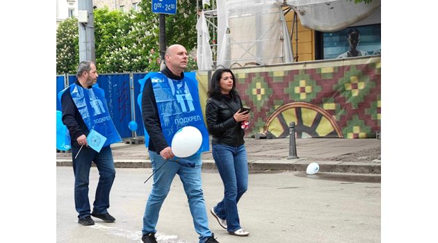 Ваня Григорова се появи на митинг на КТ “Подкрепа” за 1 май.