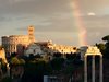 Дъга и розови облаци над Колизея в Рим (Снимки)