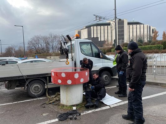 Спасиха котка, паднала във въздуховод СНИМКИ: Фейсбук на кмета на столичния район “Лозенец” Константин Павлов.