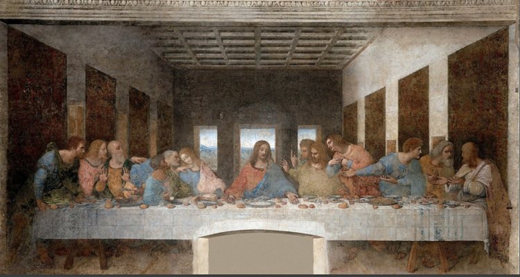 Леонардо да Винчи вероятно е нарисувал част от копието на шедьовъра "Тайната вечеря", което от 16-и век се пази в абатството на Тонгерло в Белгия СНИМКА: Уикипедия
