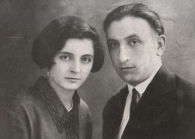 Петър Стоянович със съпругата си Бина