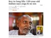 Индийски монах твърди, че е най-дълголетният човек