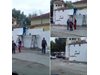 На външната ограда на затвора в Пловдив се извършва укрепване с водоустойчив стиропор