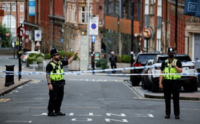 One person was killed and seven injured, two critically, in a series of cold steel attacks in the British city of Birmingham.  PHOTOS: Reuters