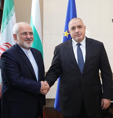 Борисов се срещна с министъра на външните работи на Иран Мохамад Джавад Зариф СНИМКИ: пресслужба на кабинета