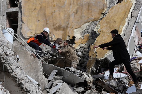 Земетресение в Турция 06.02.2023 СНИМКА: Ройтерс