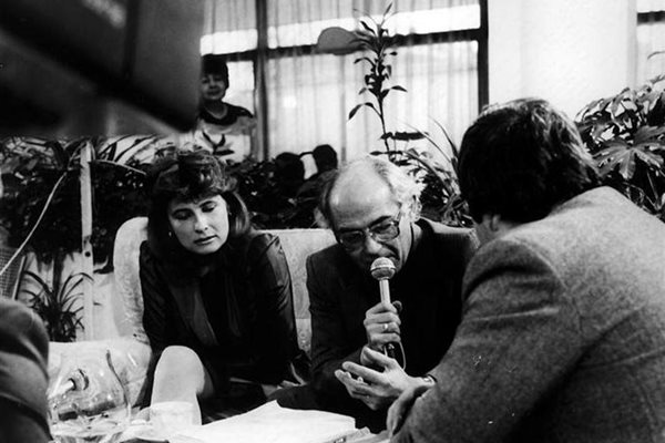 С Димитър Езекиев в предаването “Гражданска трибуна” през 1981 г.