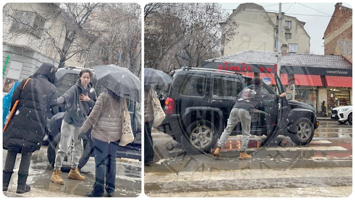 (ПАПАРАШКИ УДАР) Актрисата Елена Телбис се извинява на пешеходци