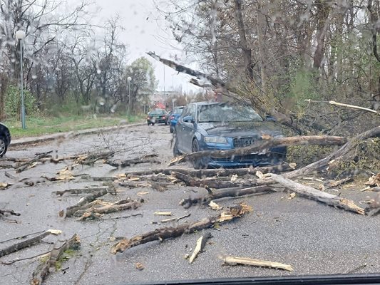 Бурята в Пловдив СНИМКА: Meteo Balkans